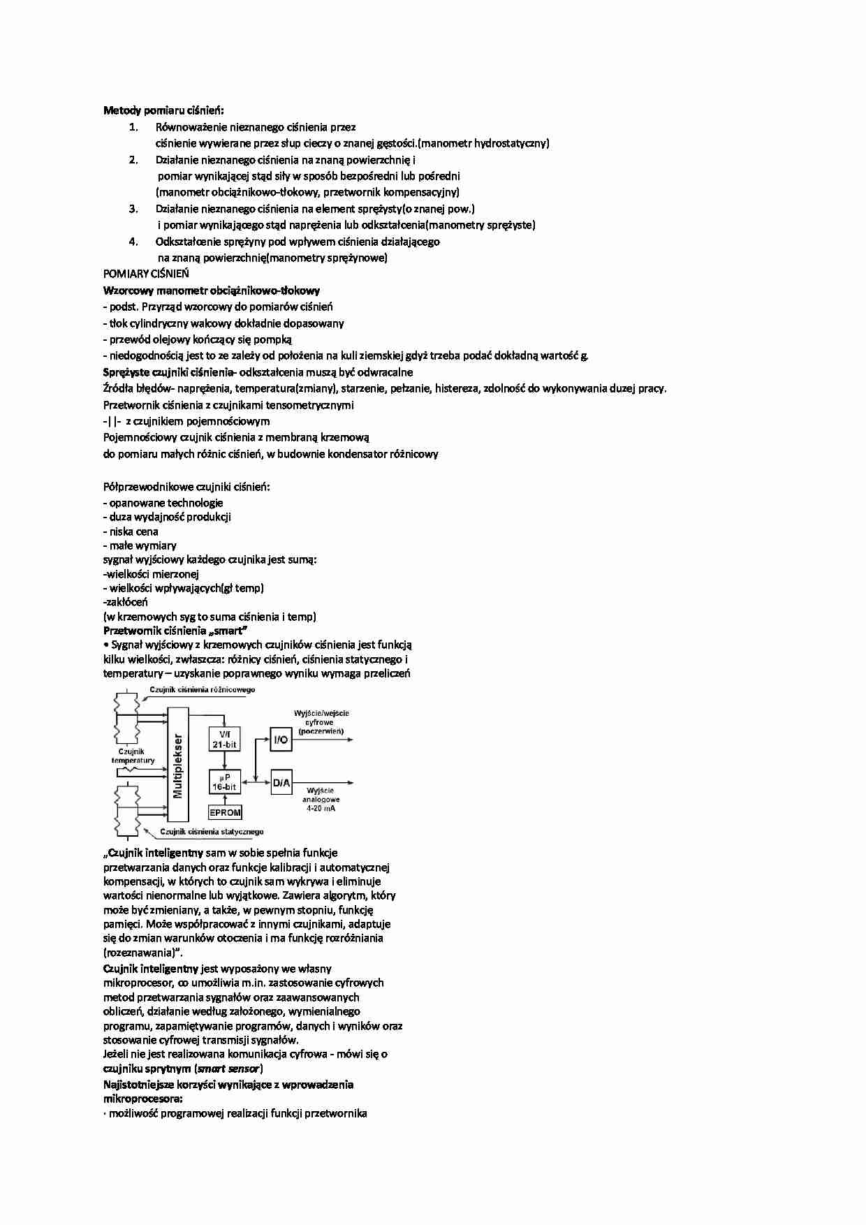 Czujniki - notatki - strona 1