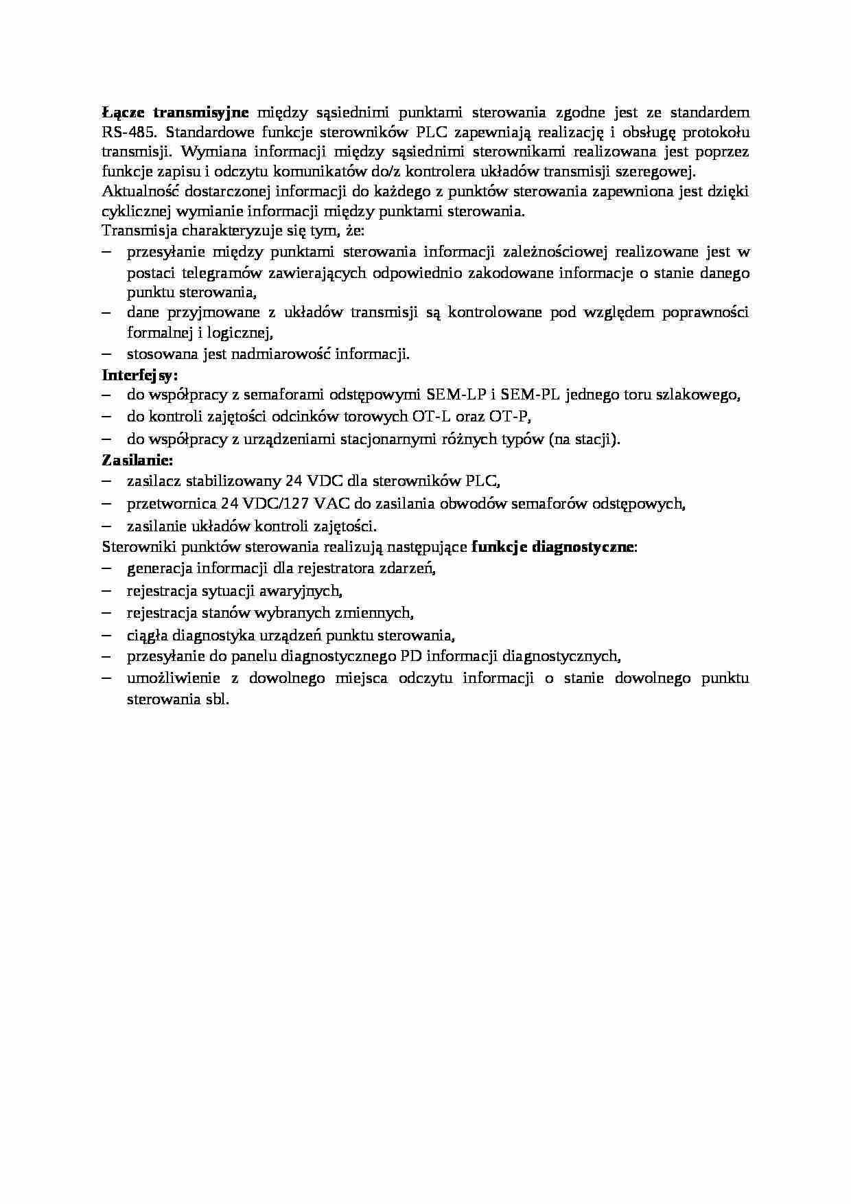 Łącze transmisyjne - opis - strona 1