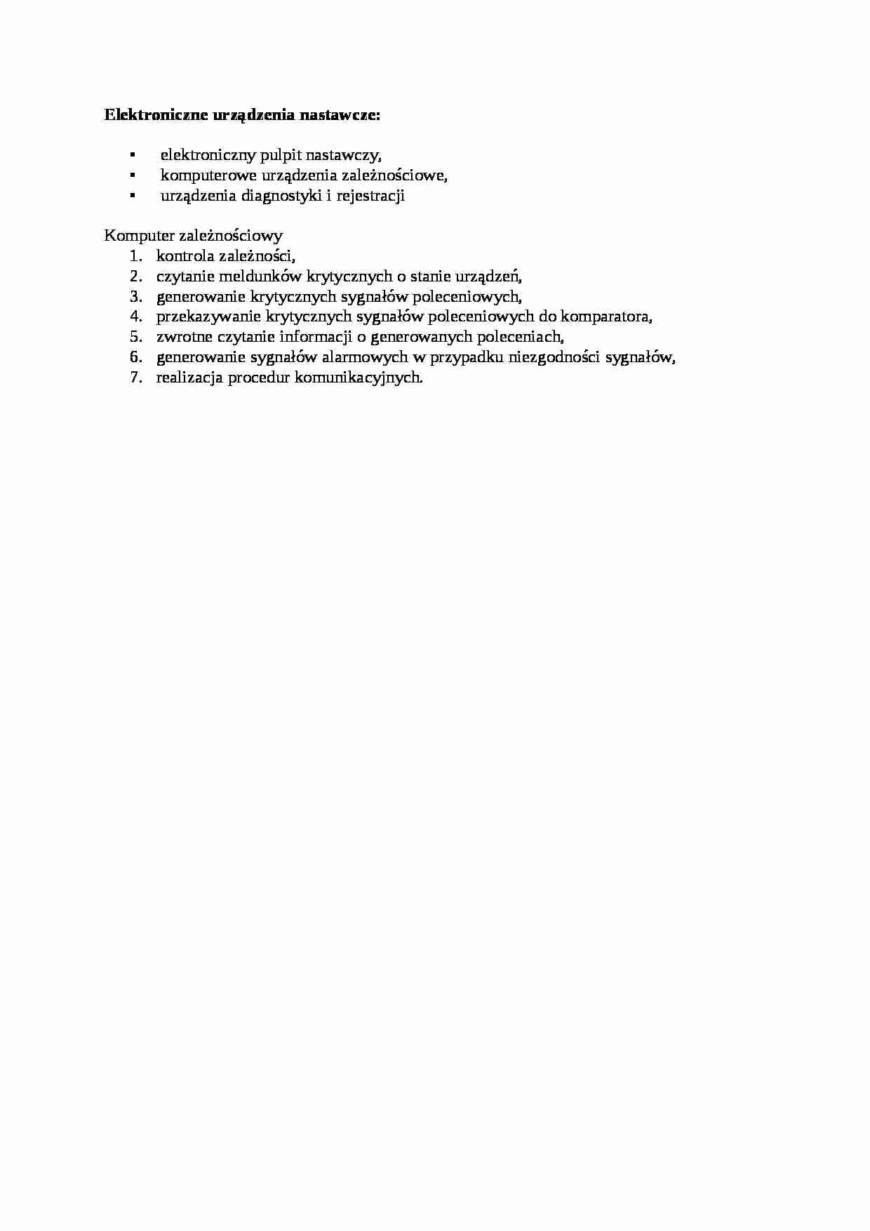 Elektroniczne urządzenia nastawcze - rodzaje - strona 1