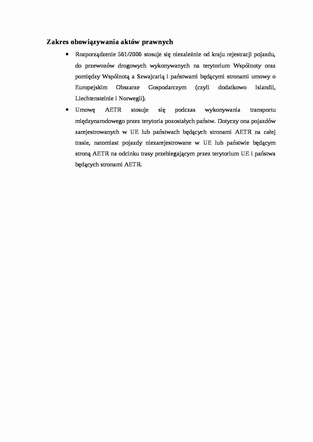 Zakres obowiązywania aktów prawnych - strona 1