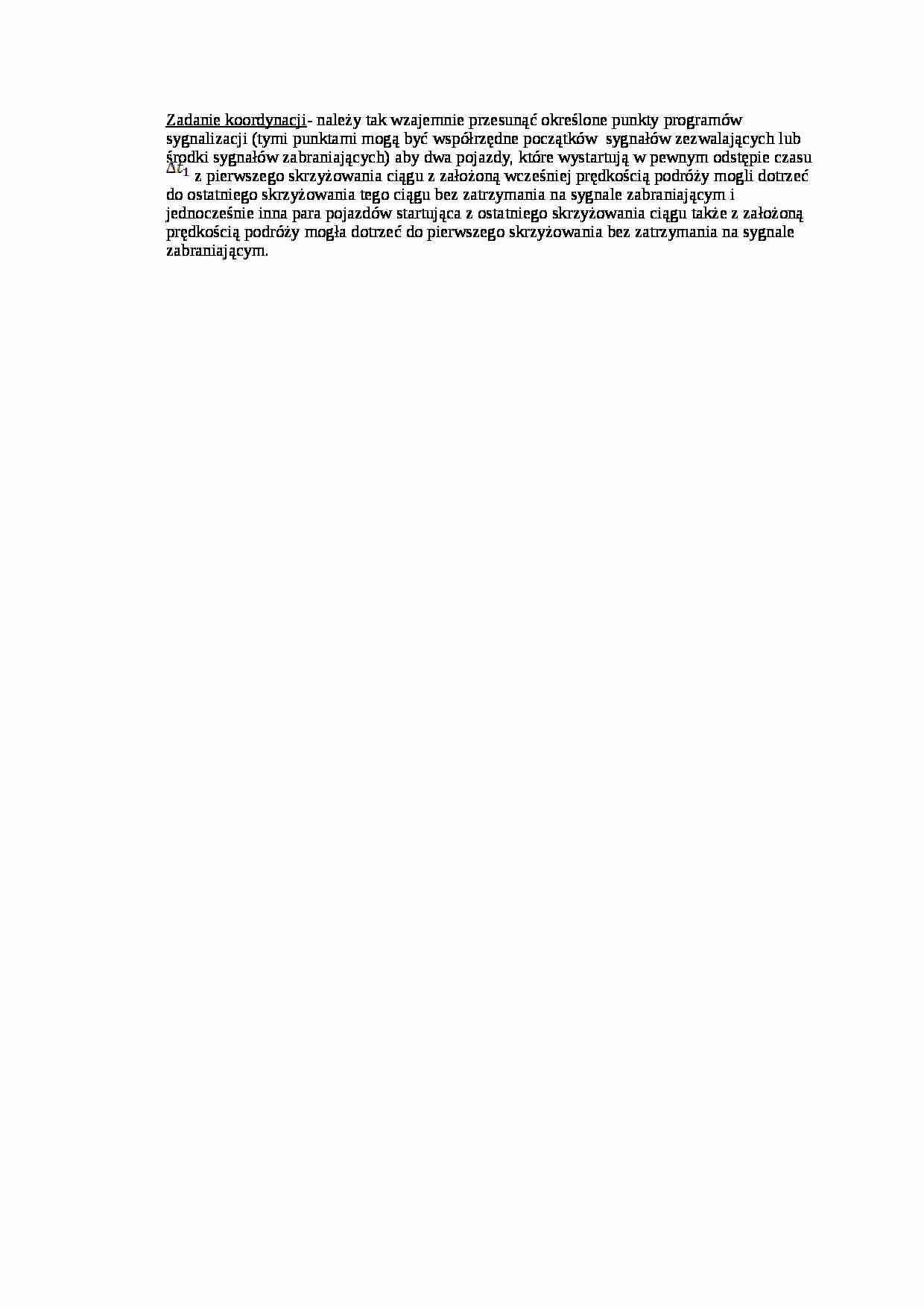 Zadanie koordynacji - strona 1