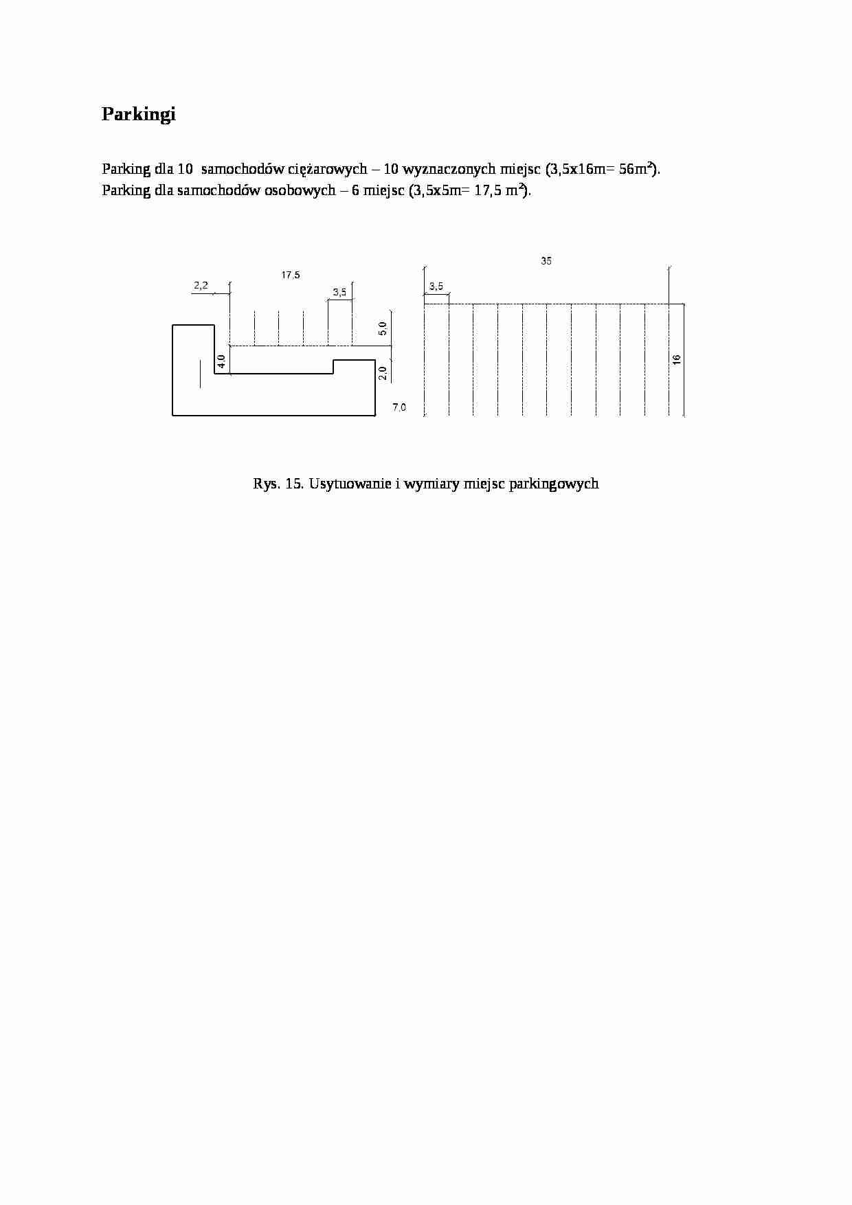 Parkingi - opis - strona 1