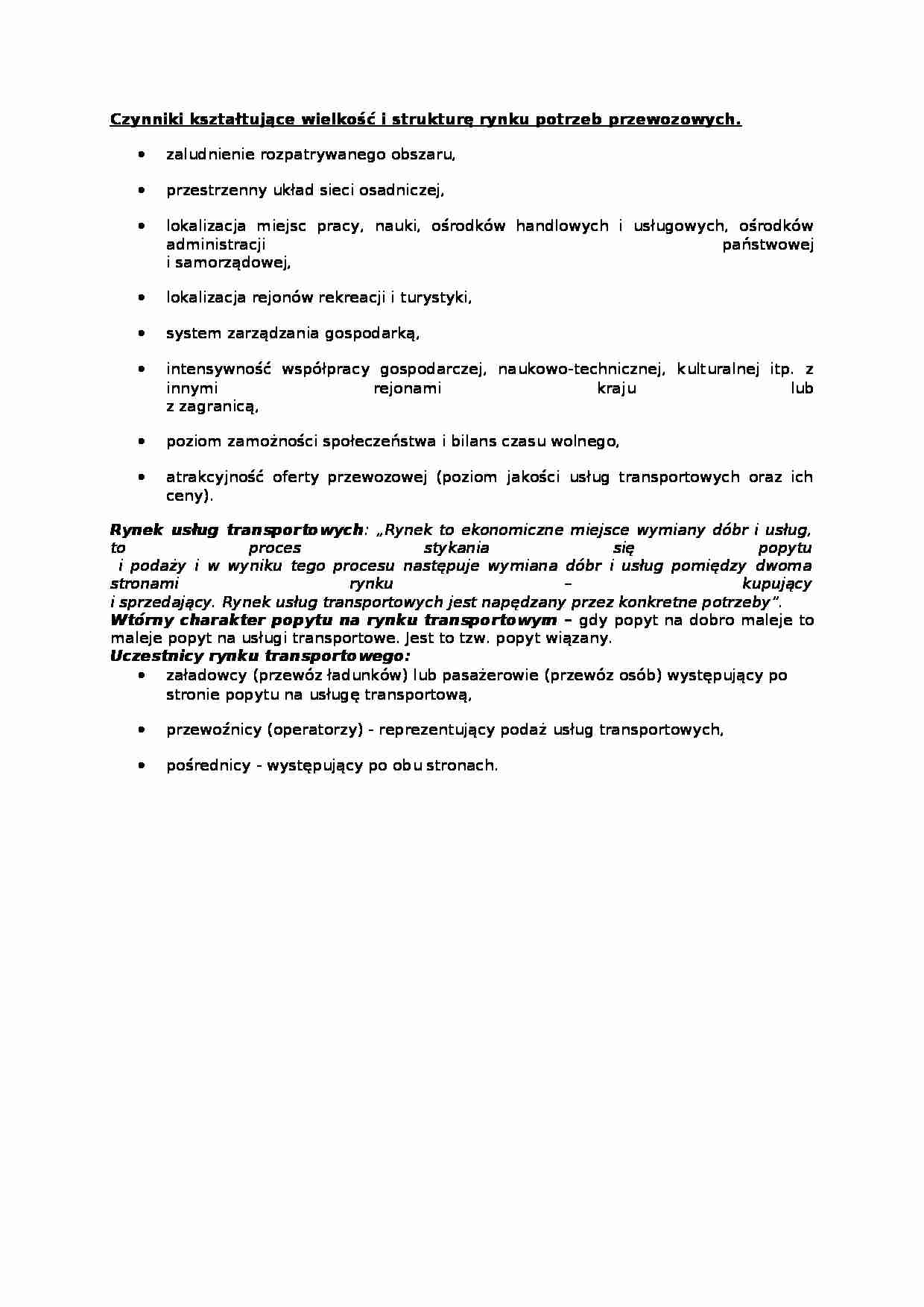 Wielkość i struktura rynku - omówienie  - strona 1