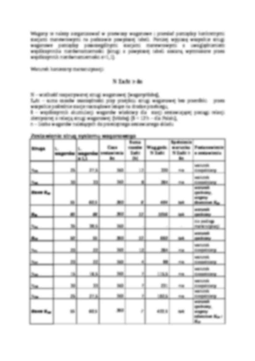 Technologia towarowych przewozów kolejowych - zadanie - strona 2