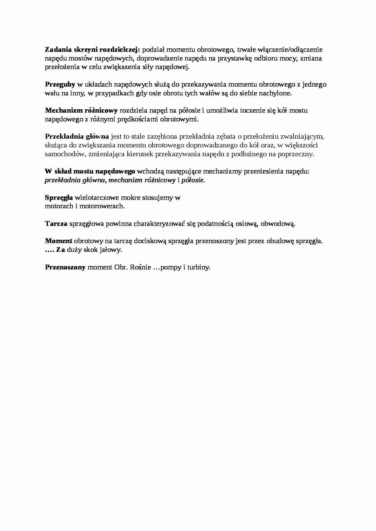 Budowa pojazdów - definicje. - strona 1