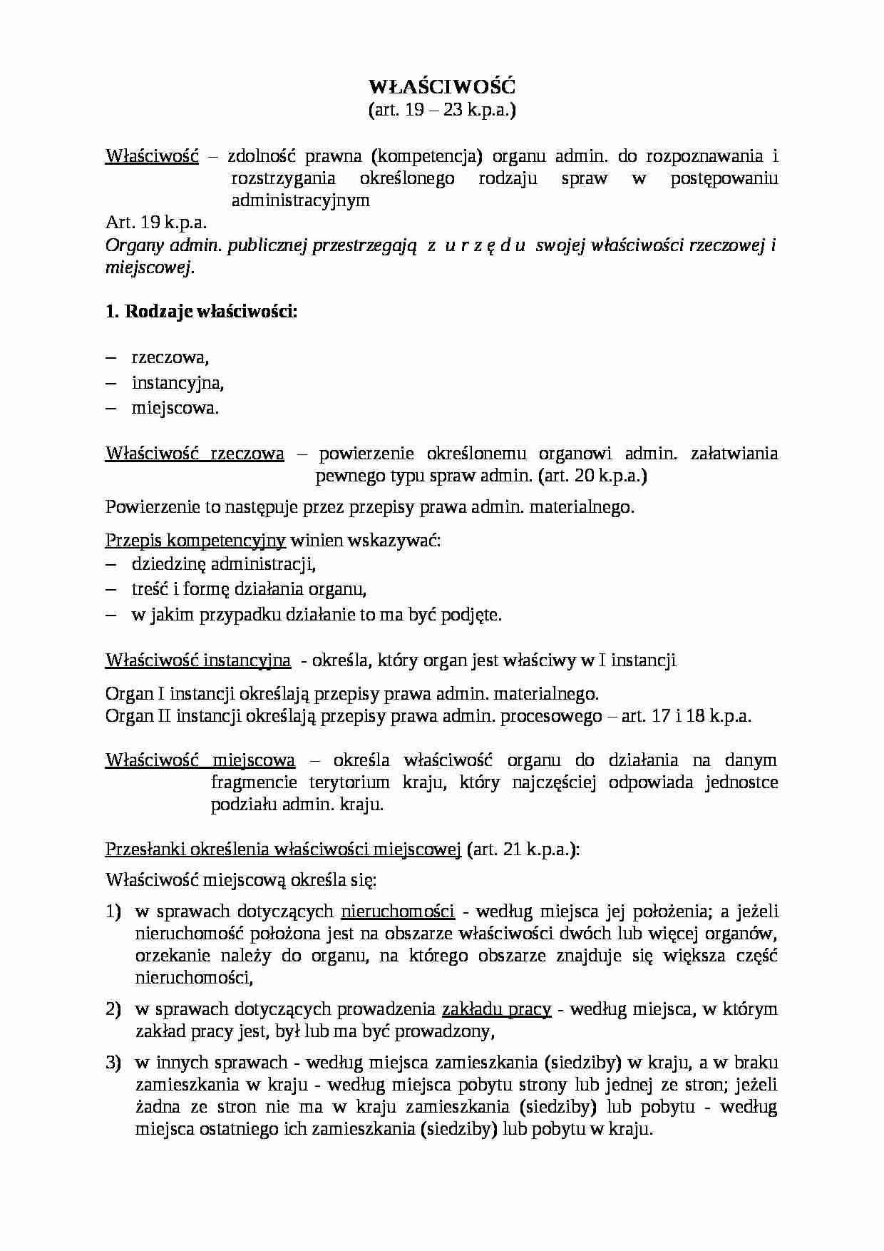 Właściwość - omówienie - strona 1