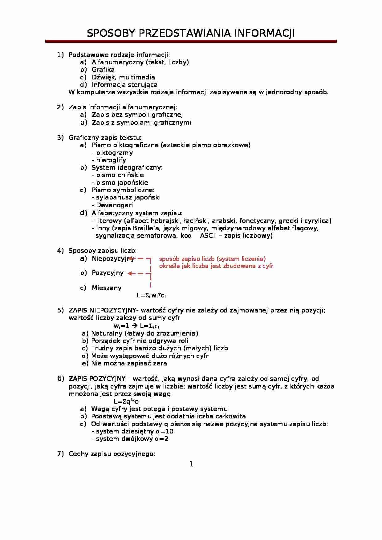 Technologia Informacyjna - strona 1