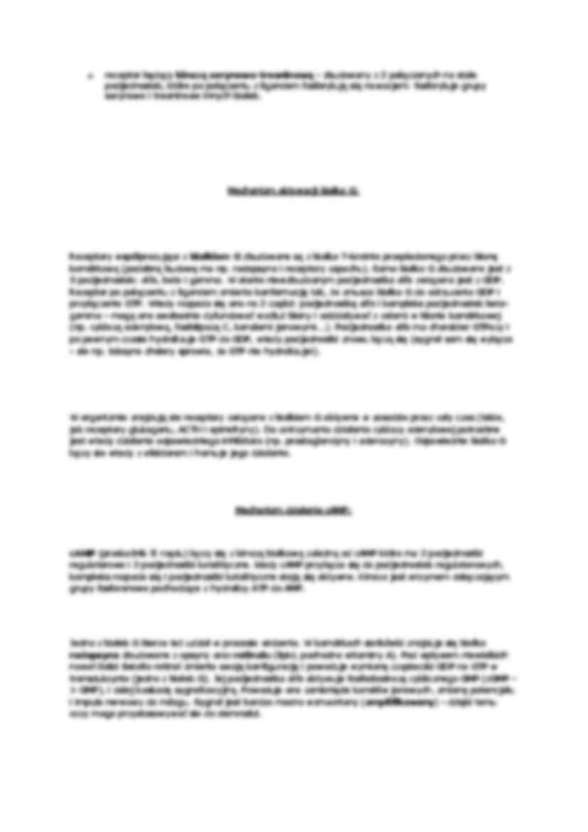 Hormony - transdukcja sygnału i jego losy w komórce - wykład - strona 2