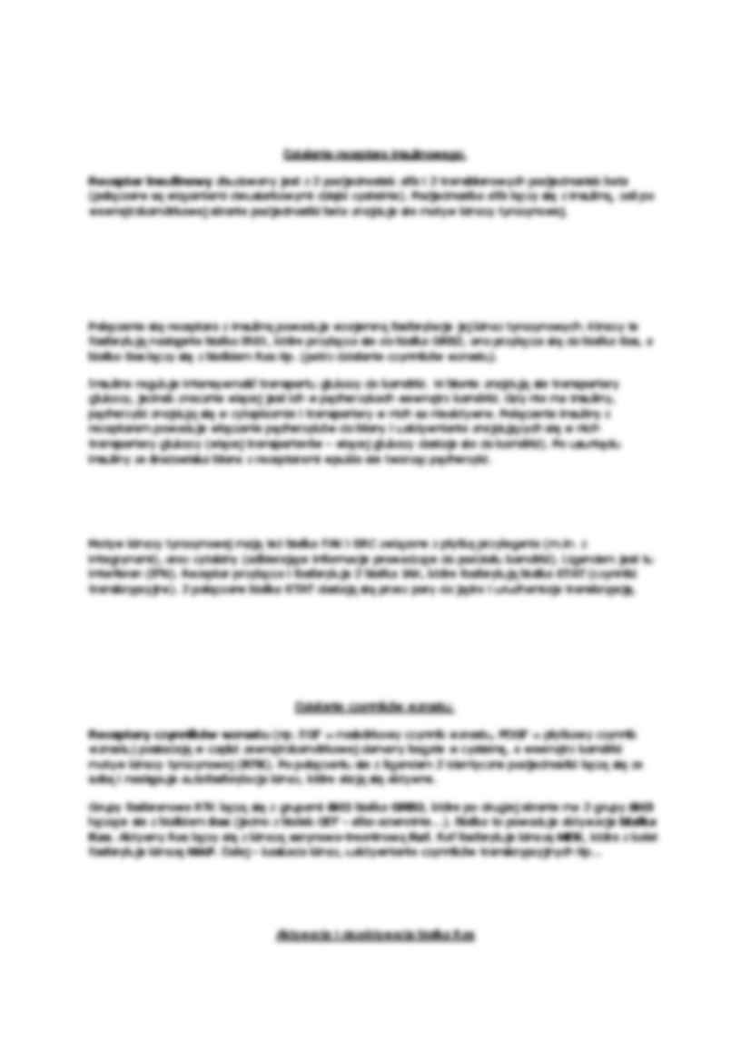 Hormony - transdukcja sygnału i jego losy w komórce - wykład - strona 3