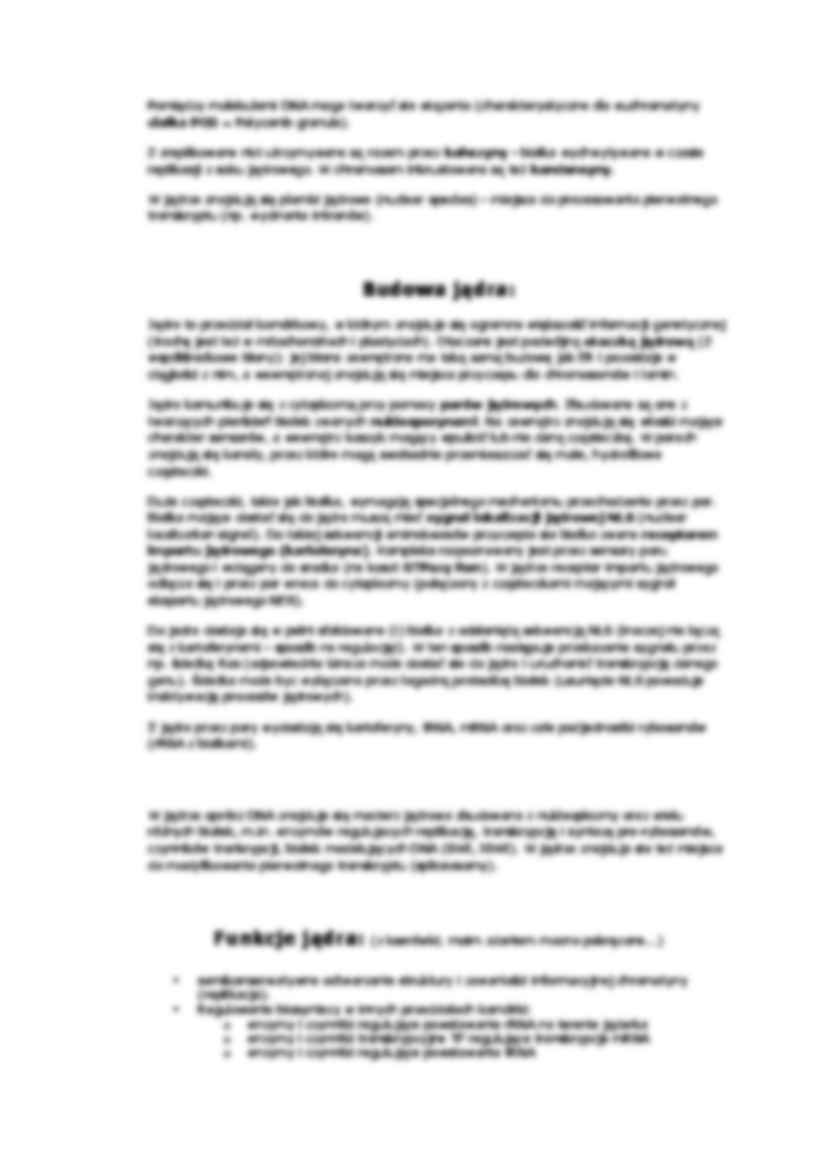 Budowa jądra komórkowego - wykład - strona 3