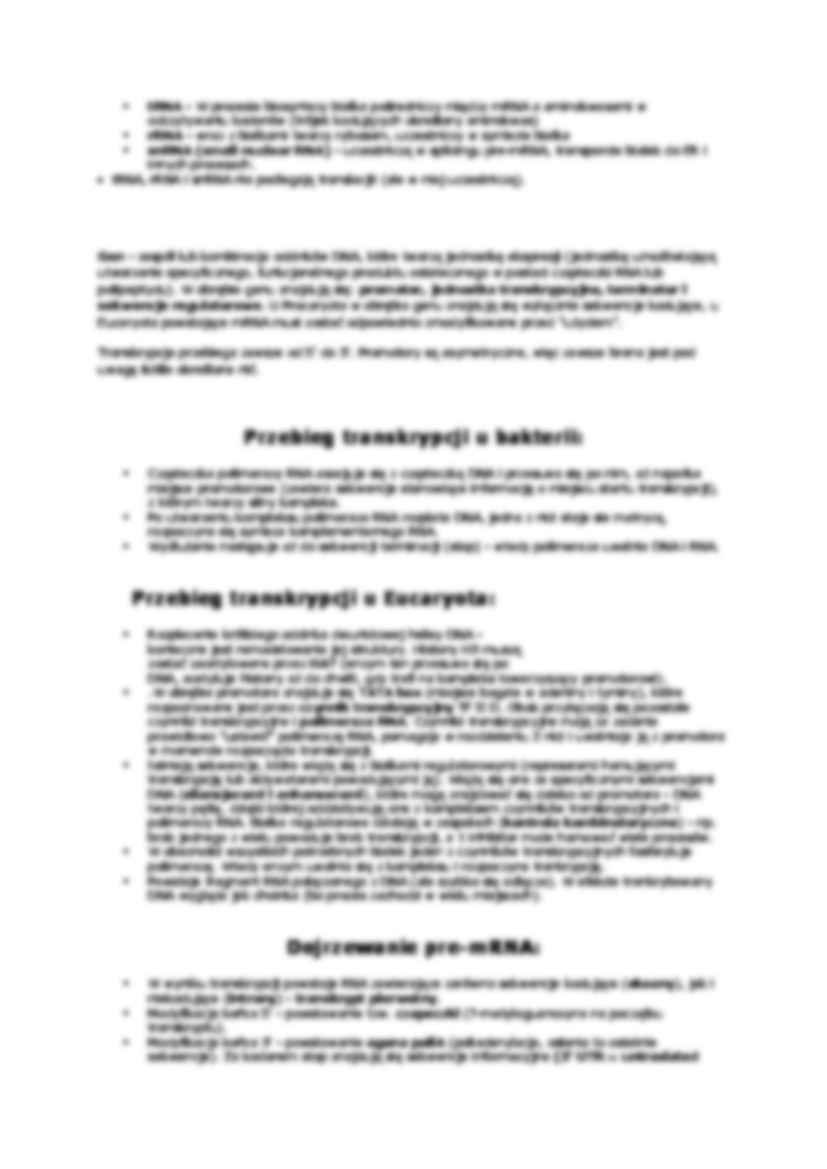 Replikacja, transkrypcja, translacja - wykład - strona 3