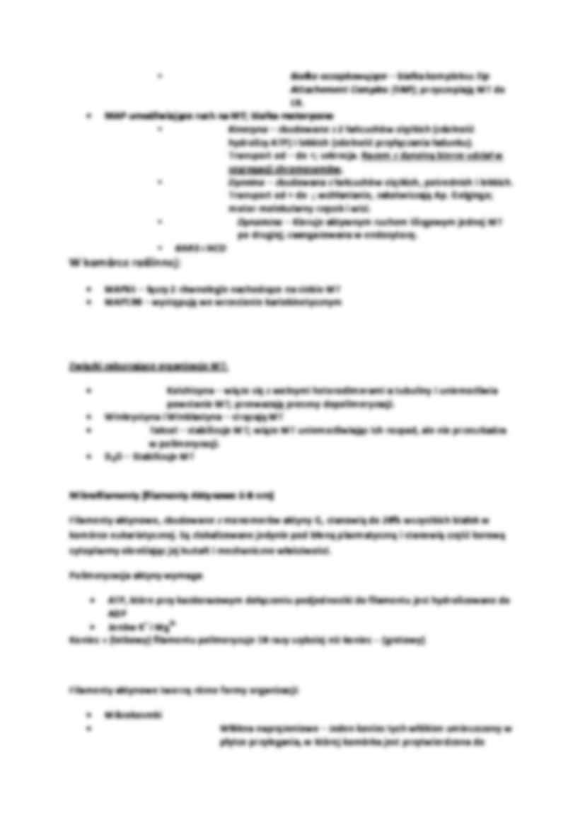 Cytoszkielet  - wykład - strona 2