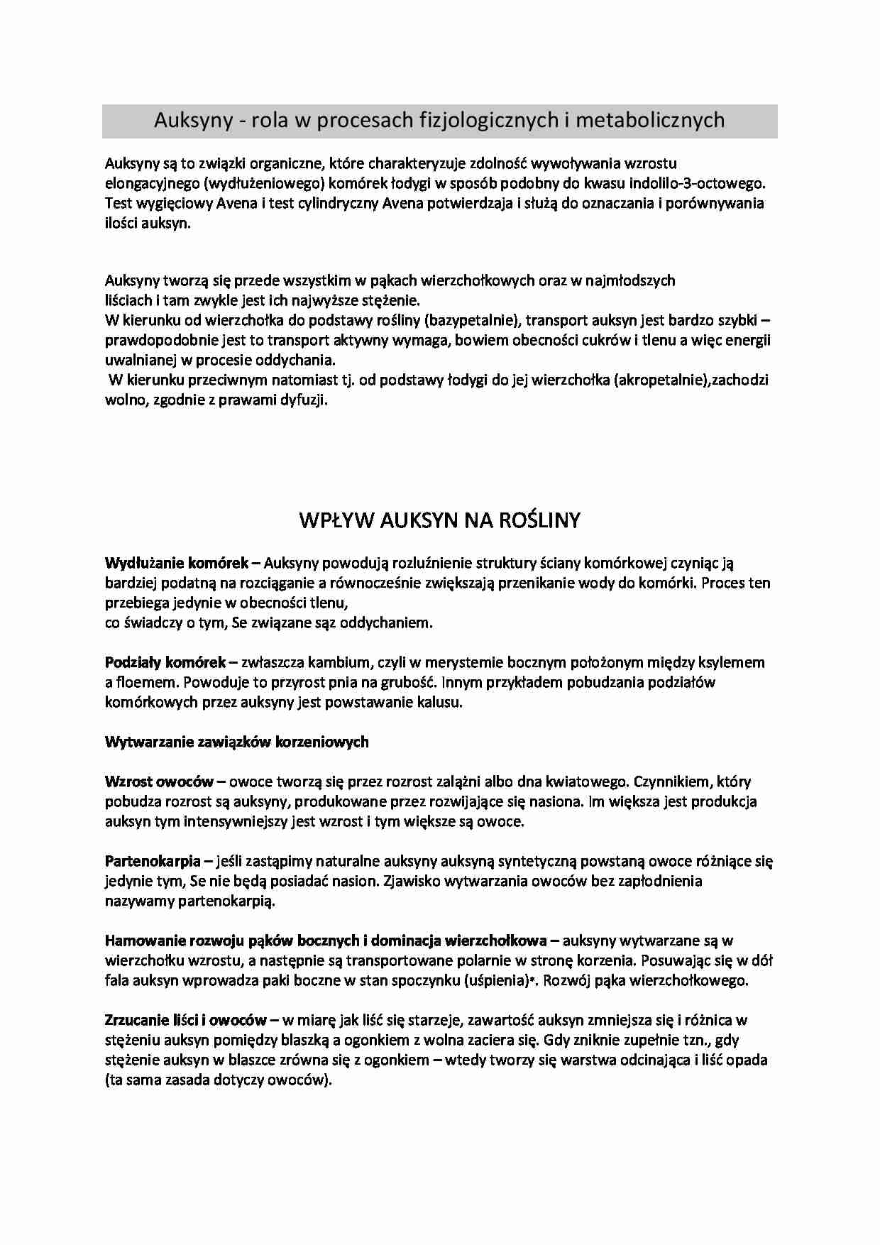 Auksyny - wykład - strona 1