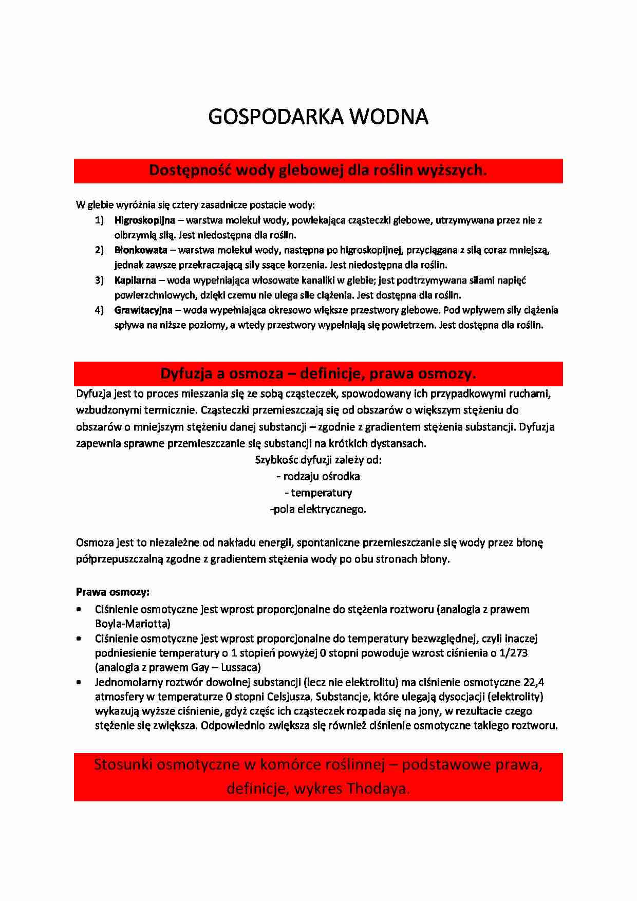 Gospodarka wodna - wykład - strona 1
