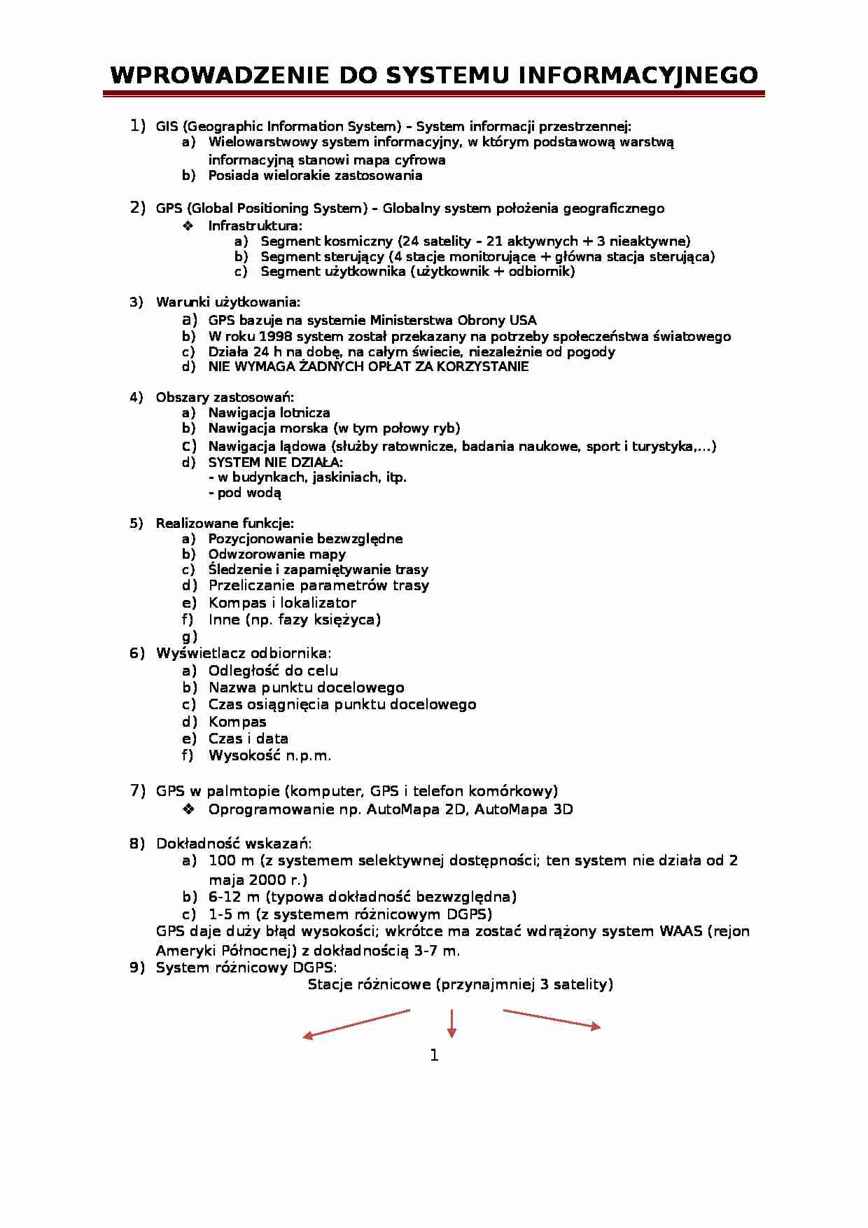 Technologia Informacyjna - strona 1