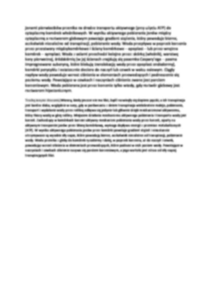 Pobieranie i transport wody w roślinach wyższych - strona 3