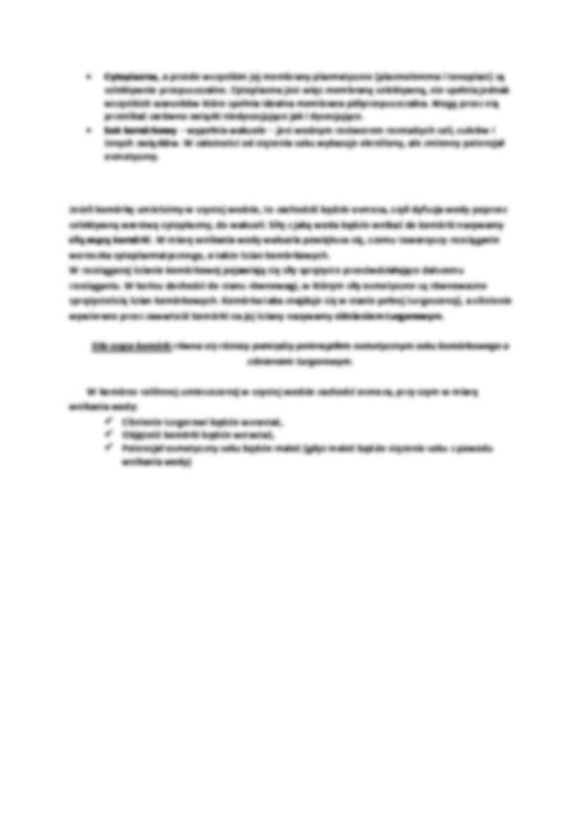 Plazmoliza i deplazmoliza - wykład - strona 2