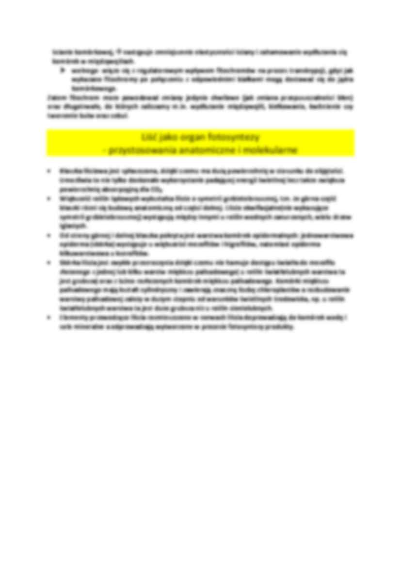 Mechanizm wpływu fitochromu na przepuszczalność błon komórkowych - strona 2