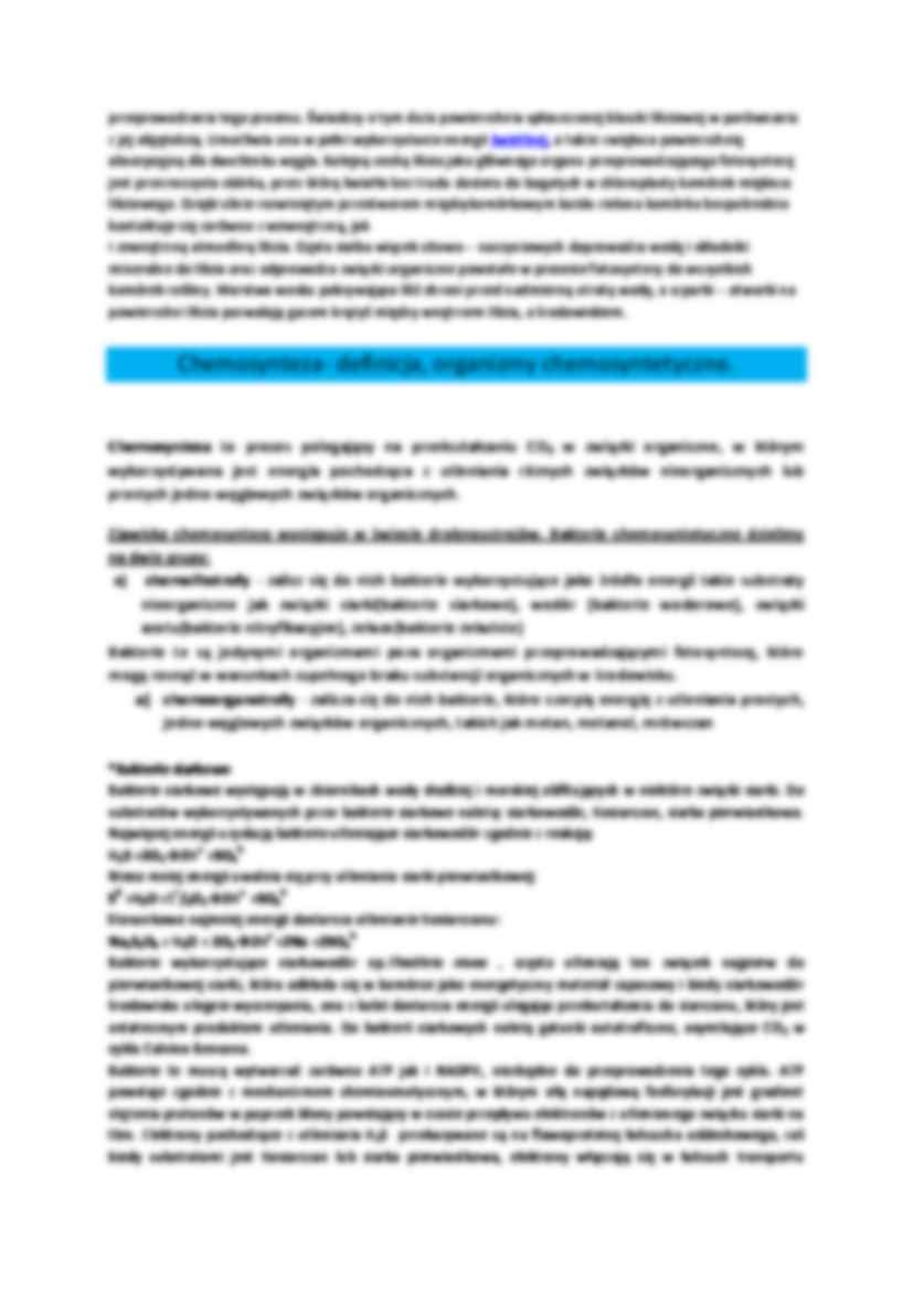 Budowa anatomiczna liści roślin wyższych jako wyraz pełnionych funkcji - Fotosynteza - strona 2