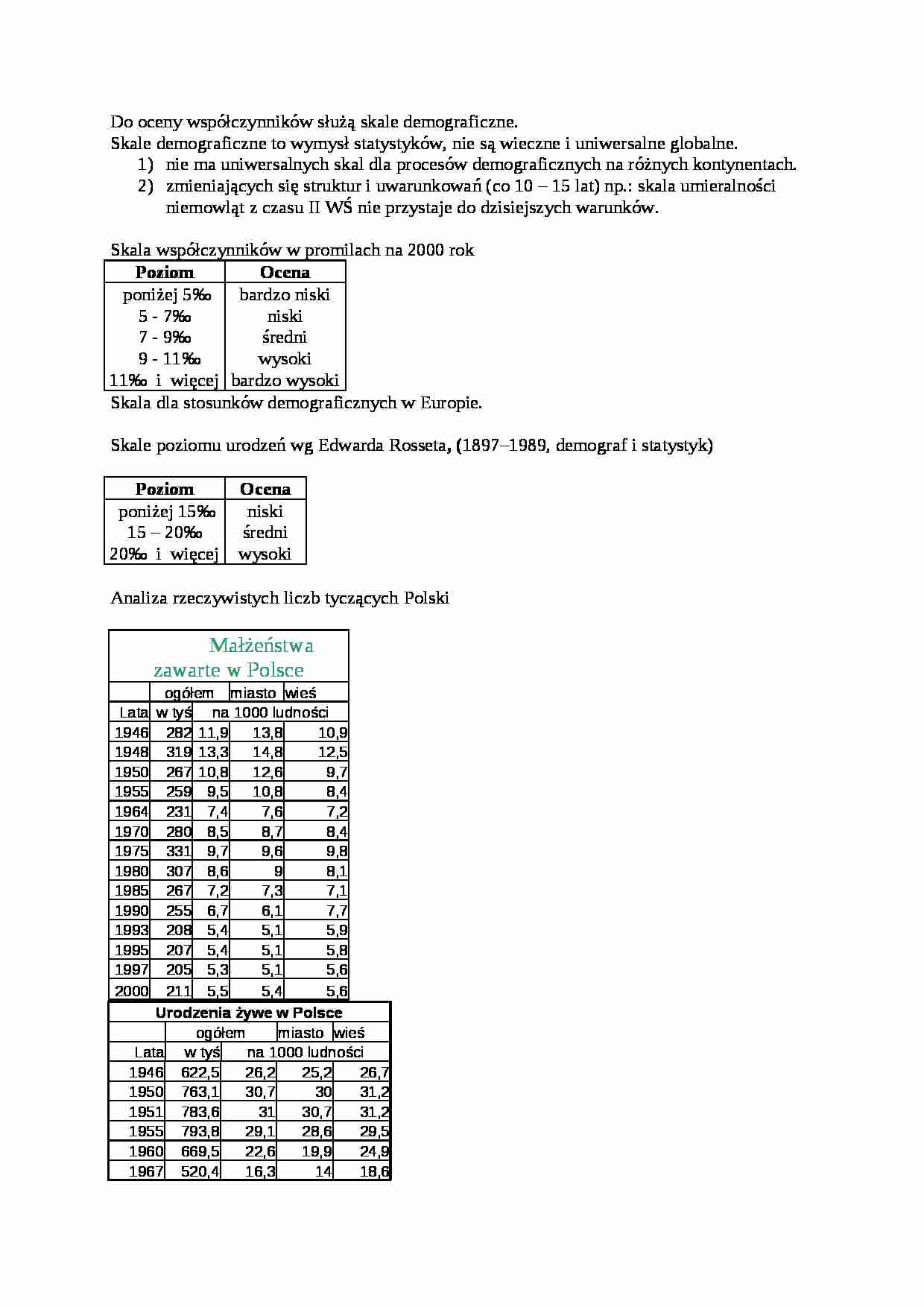 Wykład - skala demograficzna - strona 1