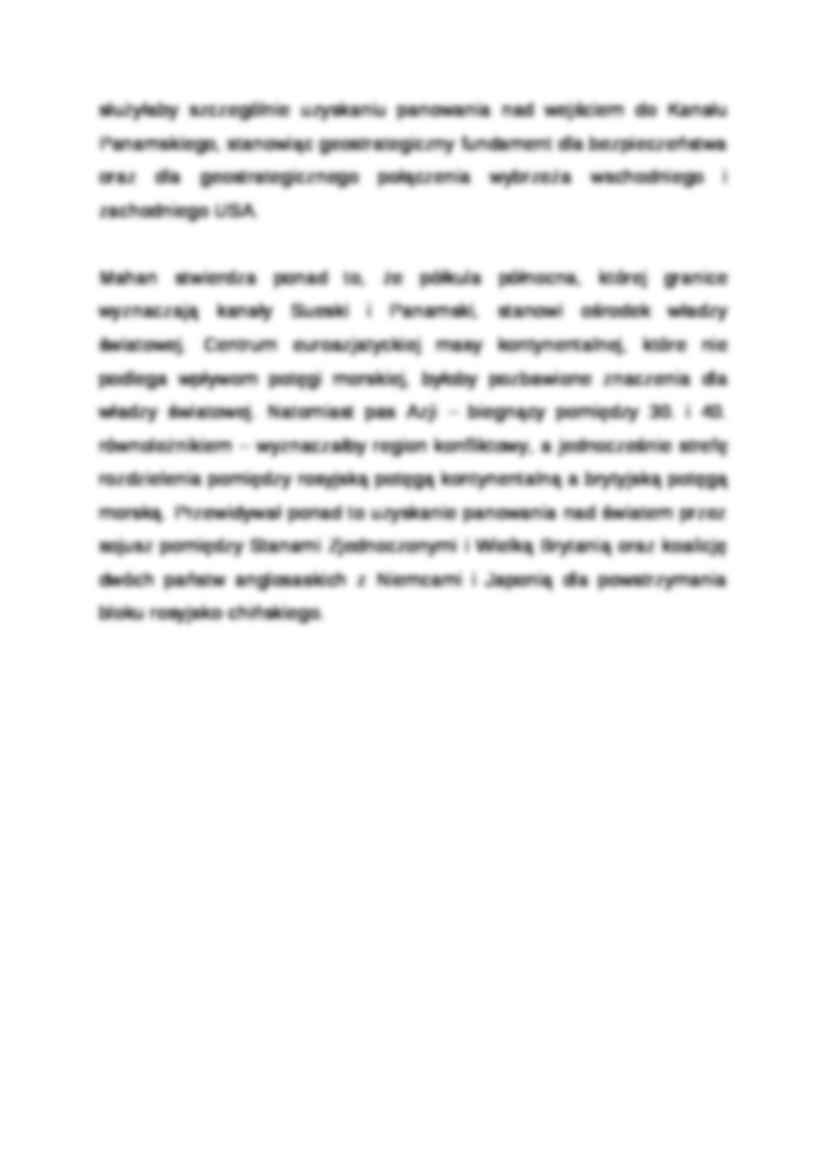 Wykład - Koncepcje navalistyczne Alfreda Thayera Mahana - strona 2