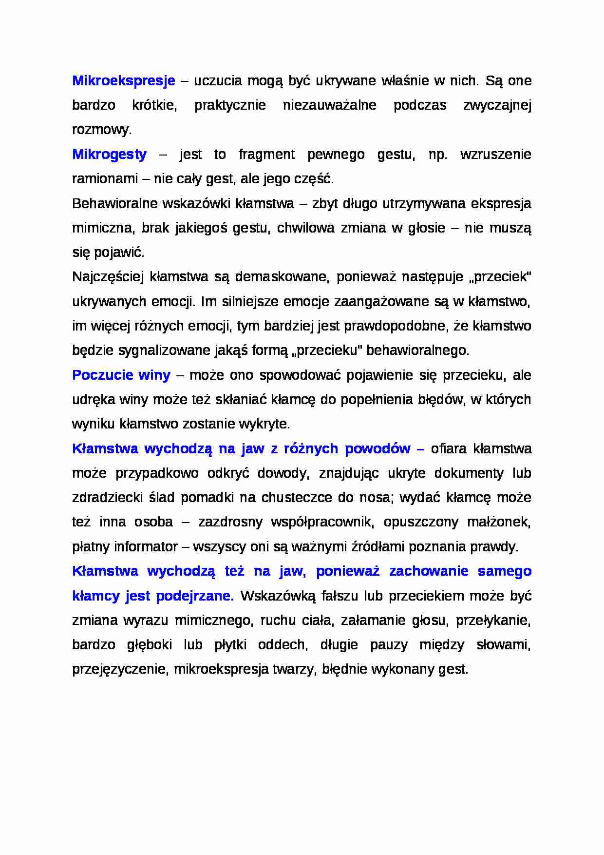 Wykład - Mikroekspresje - strona 1