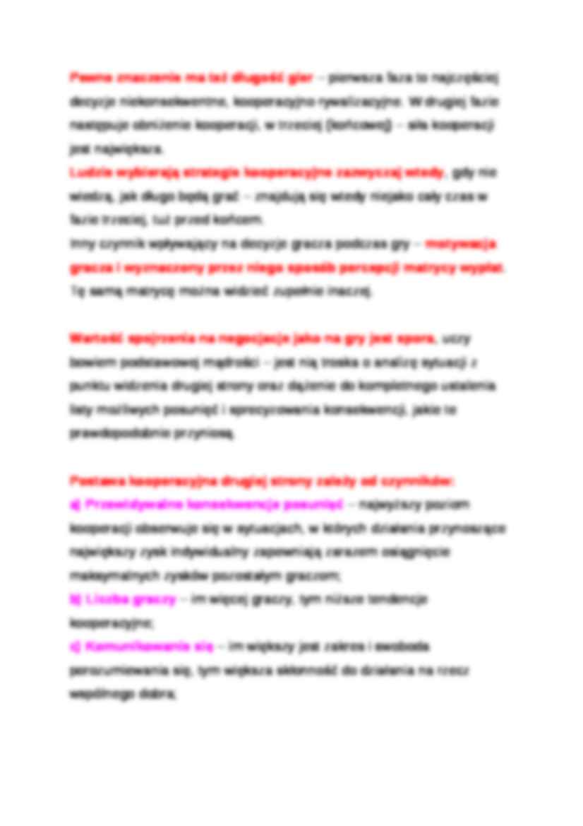 Wykład - Gry o sumie niezerowej - strona 2