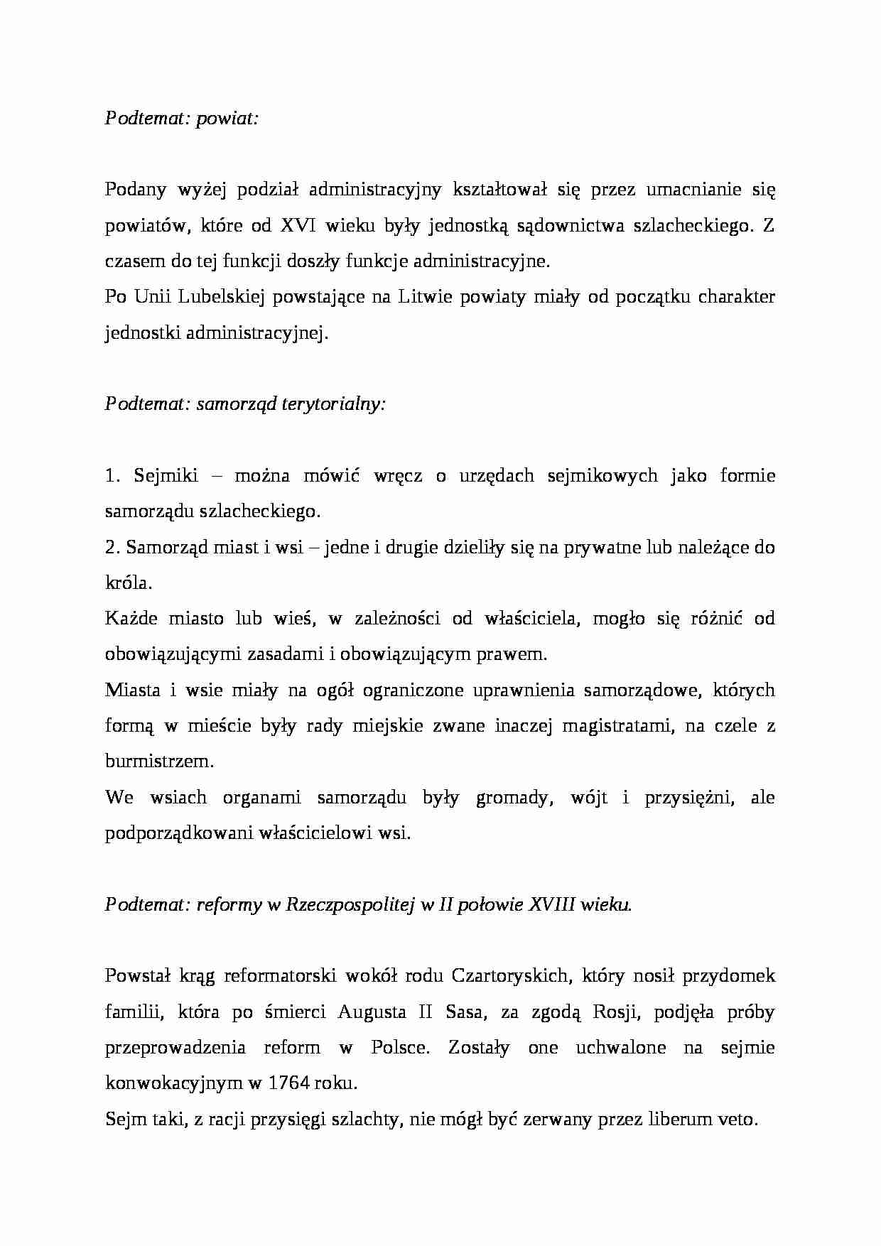 Wykład - powiat i samorząd terytorialny - strona 1