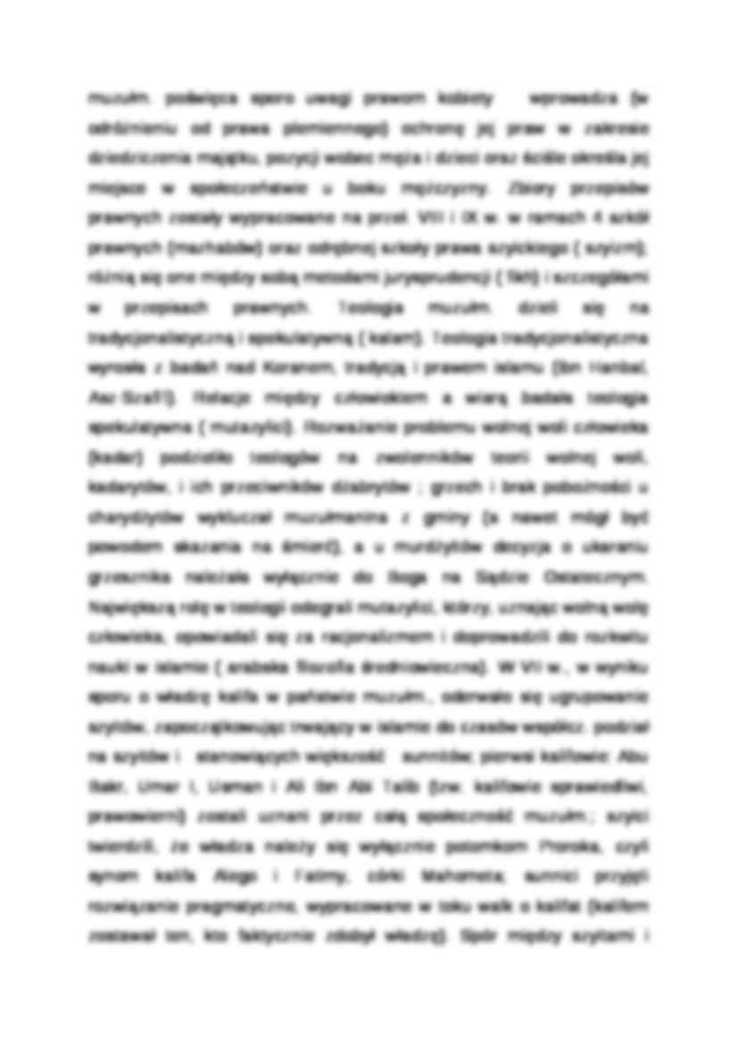 Wykład - charakterystyka islamu - strona 3