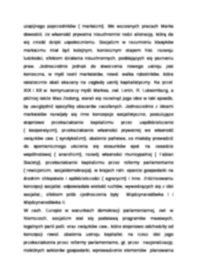 Wykład - charakterystyka socjalizmu - strona 2