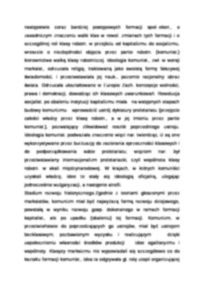 Wykład - charakterystyka komunizmu - strona 2