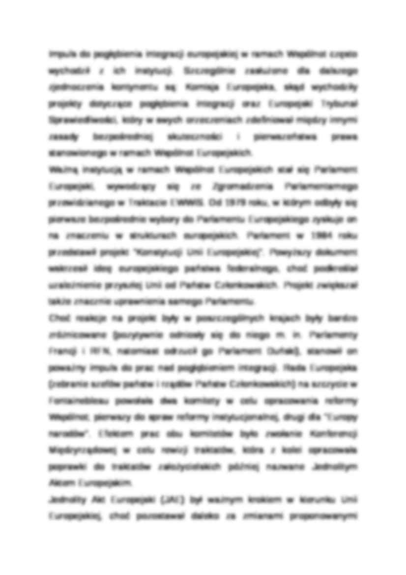 Wykład - Pogłębienie integracji w ramach Wspólnot Europejskich - strona 2