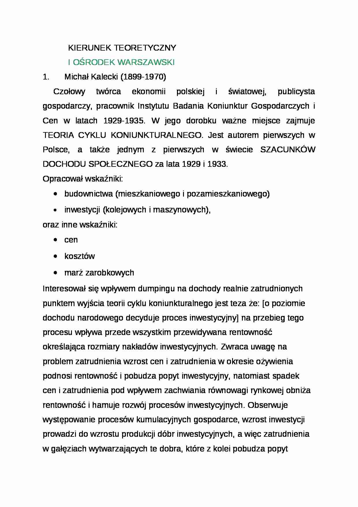 Wykład - kierunek teoretyczny - strona 1