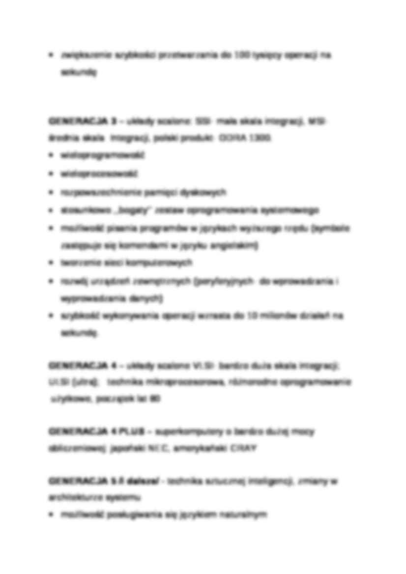 Wykład - Generacje komputerów - strona 2
