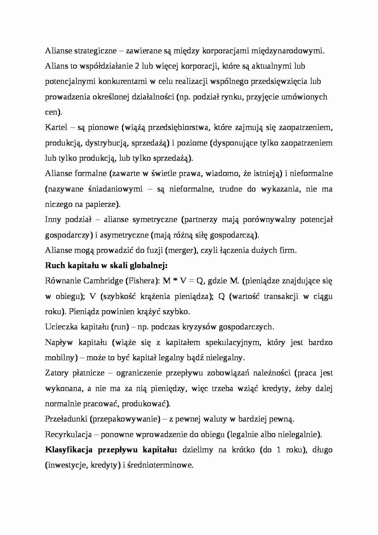 Wykład - Alianse strategiczne - strona 1