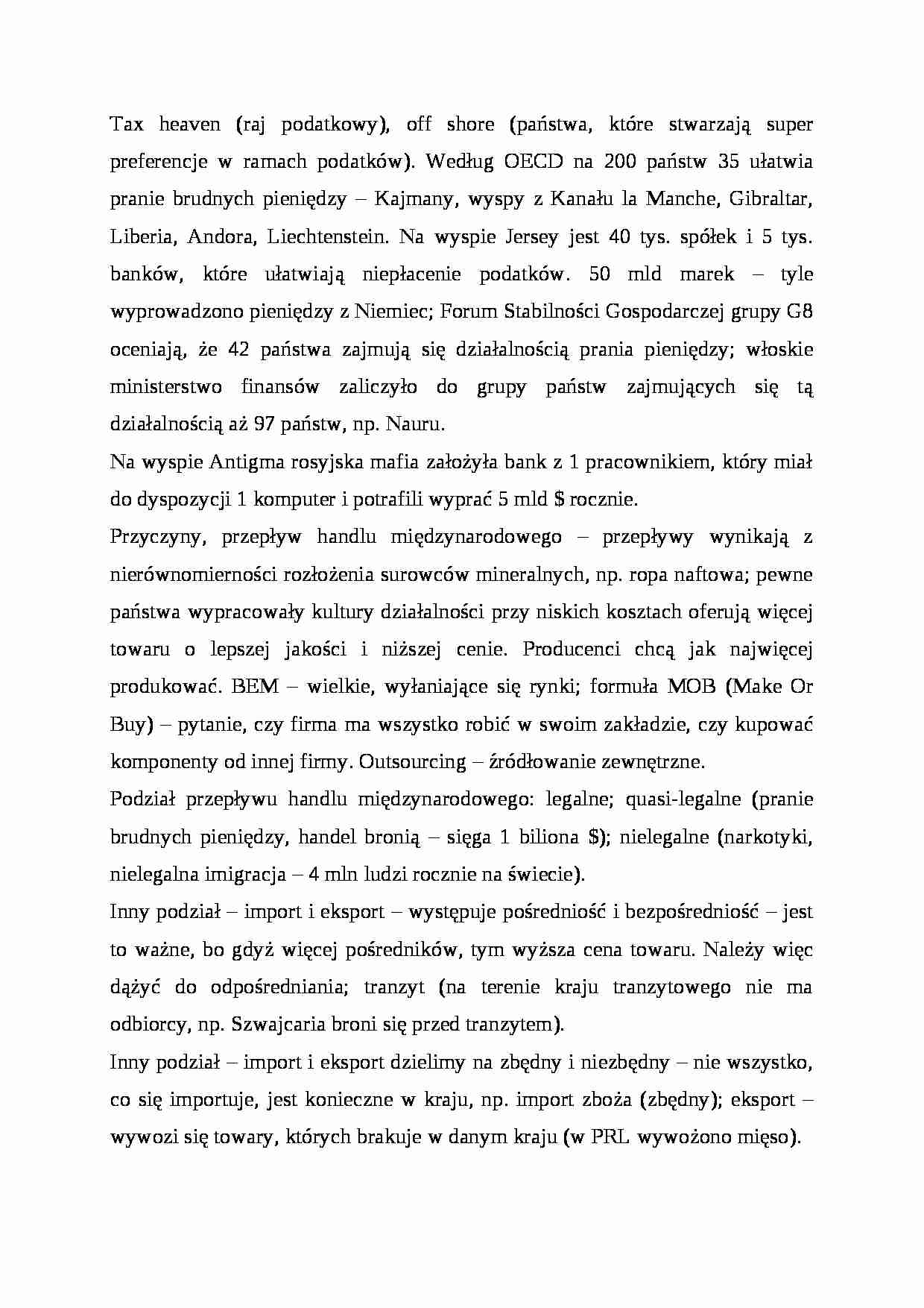 Wykład - Tax heaven - strona 1