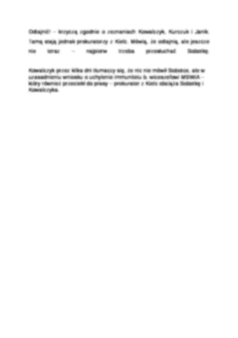 Wykład - Chronologia afery starachowickiej - strona 2