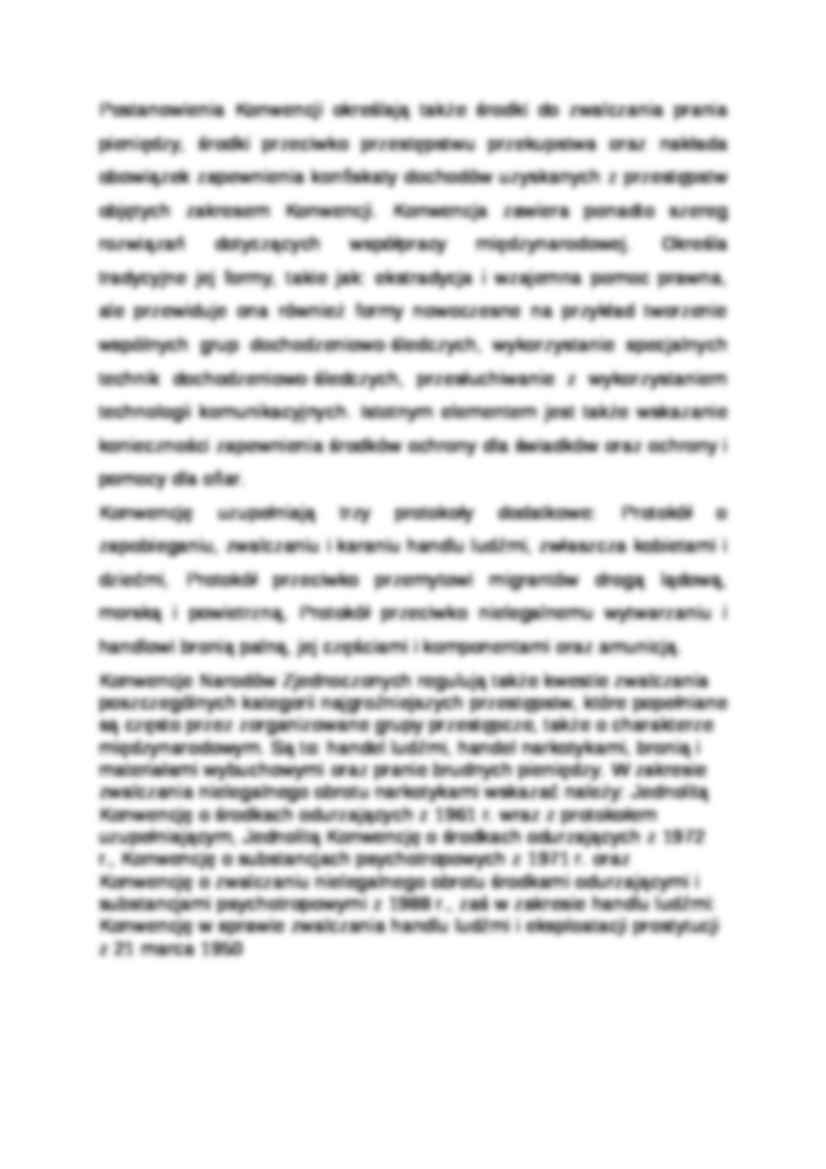 Wykład - Konwencja Narodów Zjednoczonych przeciwko międzynarodowej przestępczości - strona 2