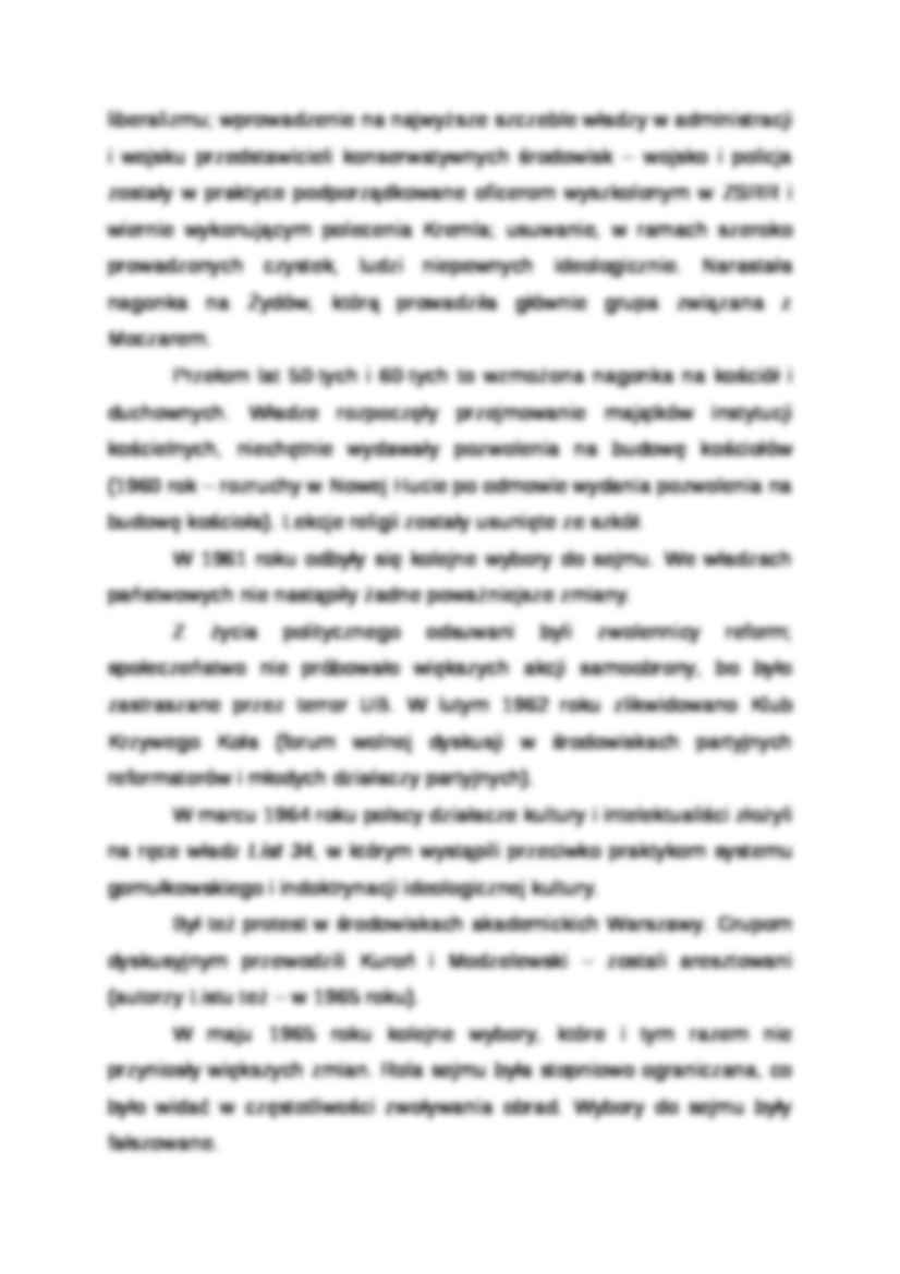 Wykład - odejście Gomułki od idei października - strona 2