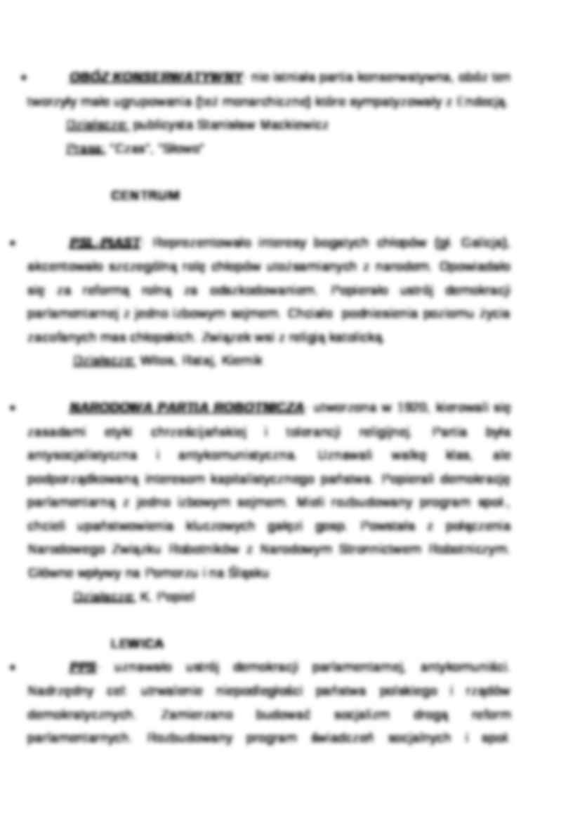 Wykład - partie polityczne w przedwczesnej Polsce - strona 2