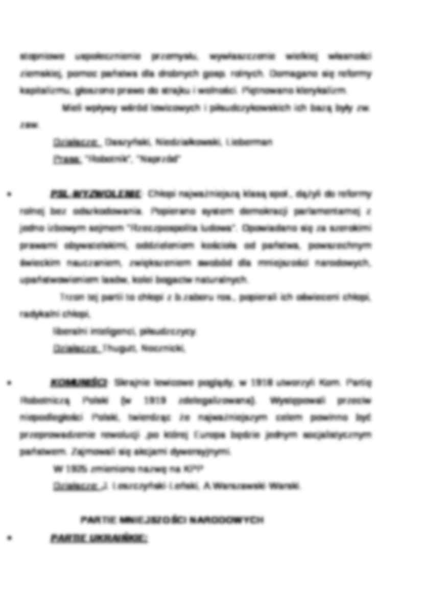 Wykład - partie polityczne w przedwczesnej Polsce - strona 3