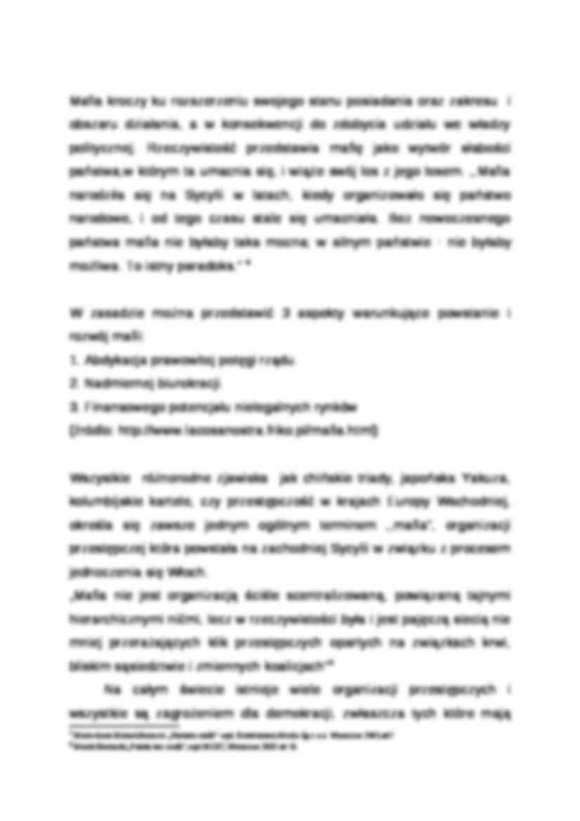 Wykład - pojęcie mafii - strona 3