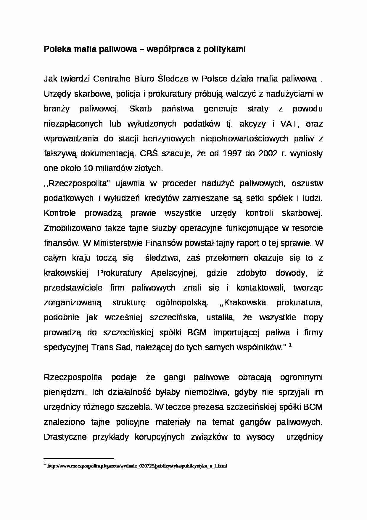 Wykład - Polska mafia paliwowa - strona 1