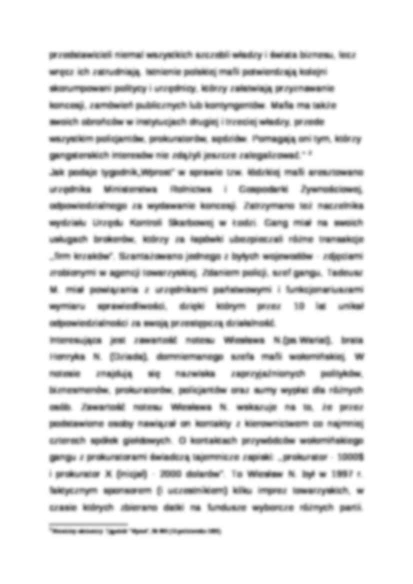 Wykład - Powiązania Mafii pruszkowskiej z polityką - strona 2