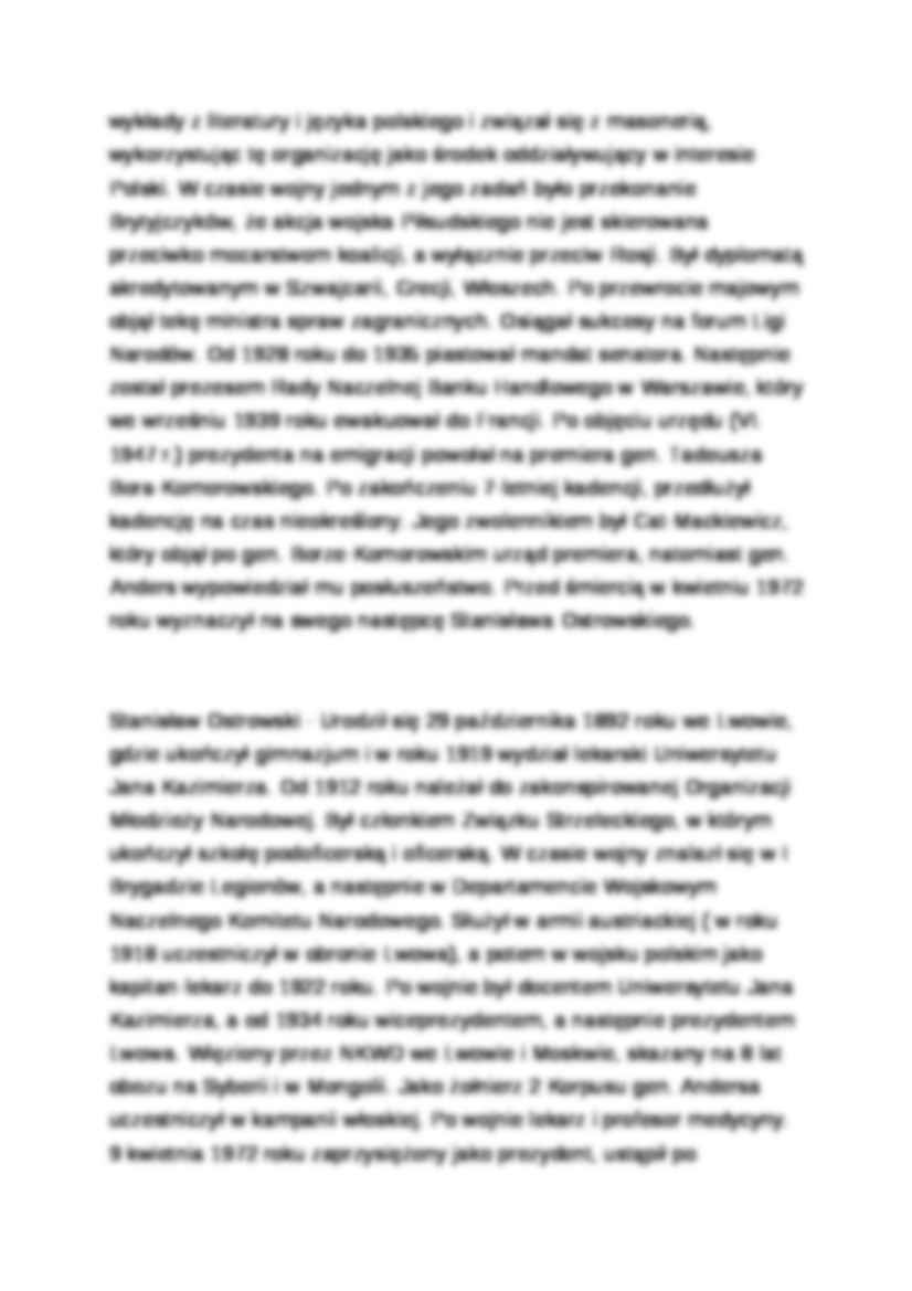 Wykład - prezydenci Polski na emigracji - strona 2