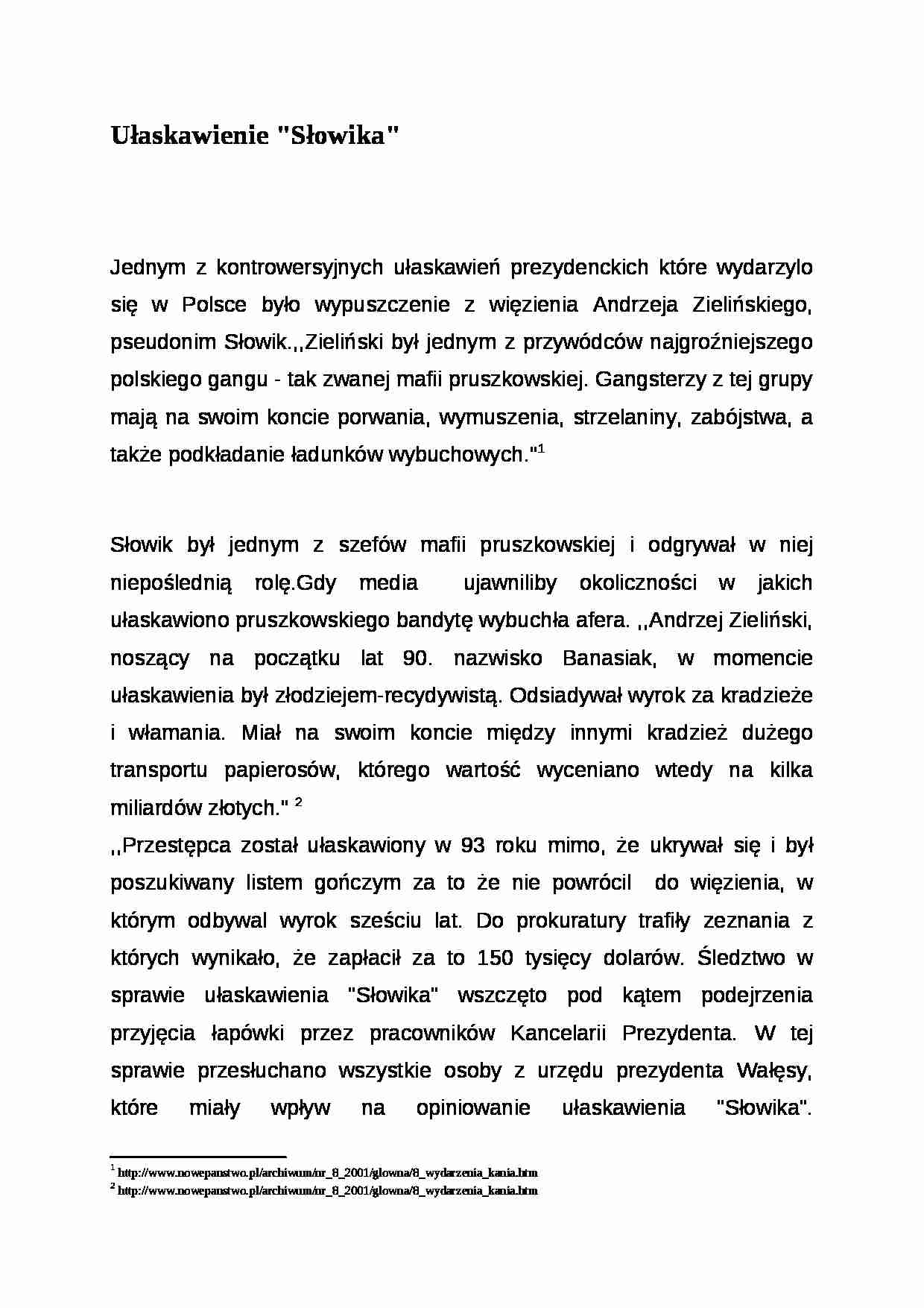 Wykład - Ułaskawienie - strona 1