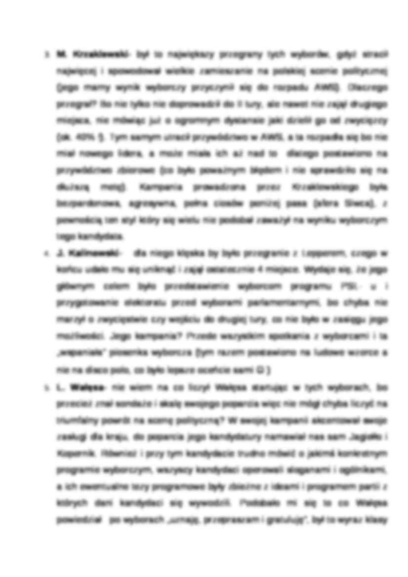 Wykład - wyobry prezydenckie w 2000 roku - strona 2