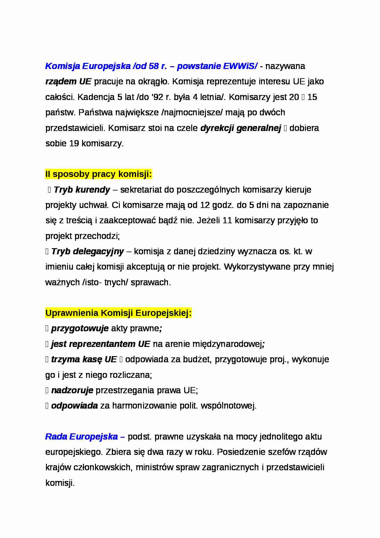 Wykład - Komisja Europejska - strona 1