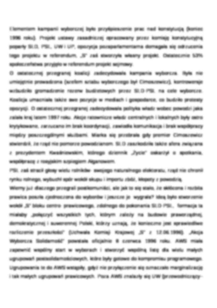 Wykład - wybory parlamentarne w 1997 roku - strona 2