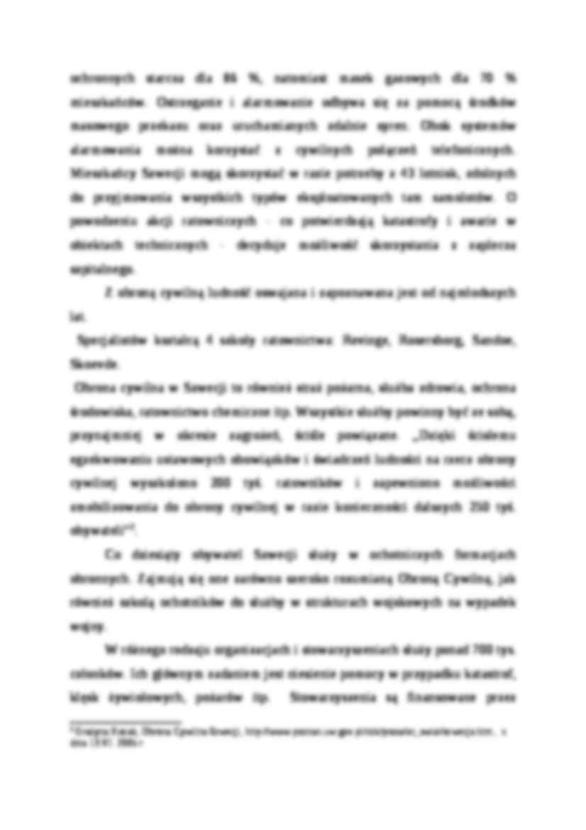 Szwedzka Obrona Cywilna - referat - strona 2